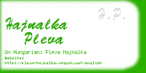 hajnalka pleva business card